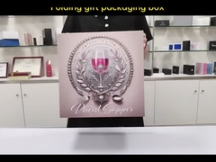 फ्लैट पैक चुंबकीय उपहार बॉक्स चुंबकीय बंद के साथ लक्जरी तह बॉक्स