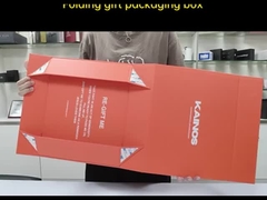 उपहार पैकेजिंग के लिए लक्जरी कार्डबोर्ड कठोर तह करने योग्य बॉक्स फोल्डिंग चुंबकीय कागज बॉक्स