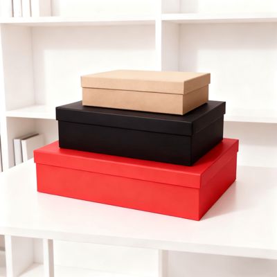 कस्टम लक्जरी ऑरेंज ढक्कन बेस फ्लैट पैक गिफ्ट बॉक्स सेट पेपर बैग के साथ विशेषताएं मैट लैमिनेशन एम्बॉसिंग गोल्ड फ़ॉइल प्रिंटिंग