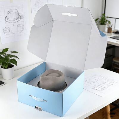 लोगो के साथ कस्टम टोपी के बक्से पर्यावरण के अनुकूल लेपित कठोर लक्जरी कार्डबोर्ड शिपिंग पेपर बक्से टोपी के लिए पैकेजिंग