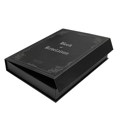 2025 Luxury Custom Logo Printing Packaging Magnetic Closure Gift Box Fake Book Shaped Packaging Ring Box