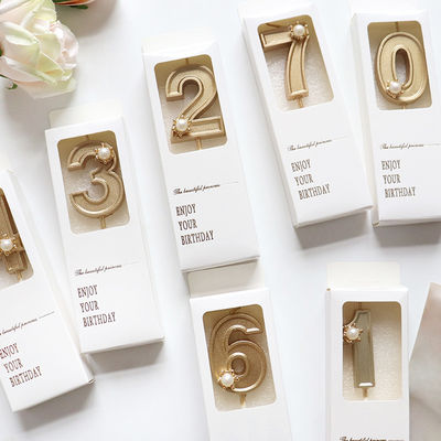 अनुकूलित रंग बॉक्स मुद्रण संख्या केक जन्मदिन मोमबत्ती उपहार बॉक्स Klein छोटे उपहार बॉक्स