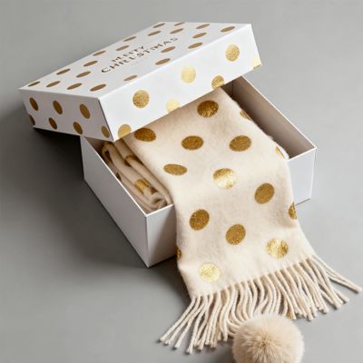 कस्टम लक्जरी क्रिसमस उपहार बक्से पैकेजिंग के लिए मैट कठोर कार्टन स्कार्फ पोशाक अंडरवियर शर्ट पुनर्नवीनीकरण एसेप्टिक सामग्री