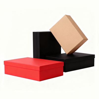 कस्टम लक्जरी ऑरेंज ढक्कन बेस फ्लैट पैक गिफ्ट बॉक्स सेट पेपर बैग के साथ विशेषताएं मैट लैमिनेशन एम्बॉसिंग गोल्ड फ़ॉइल प्रिंटिंग