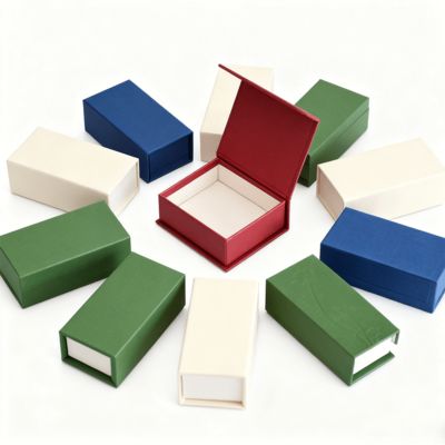 लक्जरी सॉलिड कलर रेक्टेंगल क्लैमशेल अगरबत्ती बॉक्स कस्टम क्राफ्ट पेपर पैकेजिंग उपहारों के लिए कठोर बॉक्स स्पंज लाइनिंग स्टैम्पिंग