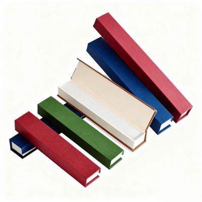 लक्जरी सॉलिड कलर रेक्टेंगल क्लैमशेल अगरबत्ती बॉक्स कस्टम क्राफ्ट पेपर पैकेजिंग उपहारों के लिए कठोर बॉक्स स्पंज लाइनिंग स्टैम्पिंग