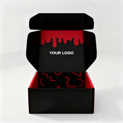 लोगो के साथ कस्टम लक्जरी महिलाओं के जूते के डिब्बे इको पोस्टल पैकेजिंग नालीदार बोर्ड जूते या कपड़े के लिए