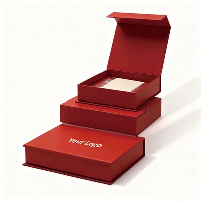 अनुकूलन योग्य पुनः प्रयोज्य लेपित कार्डबोर्ड कठोर पैकेजिंग कागज बॉक्स कॉस्मेटिक के लिए चुंबकीय उपहार बॉक्स