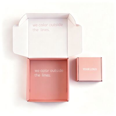 कस्टम फोल्डिंग गुलदस्ता गुलाबी कार्डबोर्ड उपहार बॉक्स कस्टम लोगो पैकेजिंग स्वीकार करता है