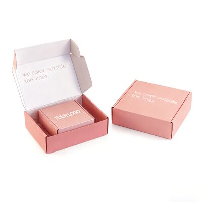 कस्टम फोल्डिंग गुलदस्ता गुलाबी कार्डबोर्ड उपहार बॉक्स कस्टम लोगो पैकेजिंग स्वीकार करता है