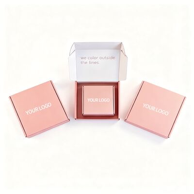 कस्टम फोल्डिंग गुलदस्ता गुलाबी कार्डबोर्ड उपहार बॉक्स कस्टम लोगो पैकेजिंग स्वीकार करता है