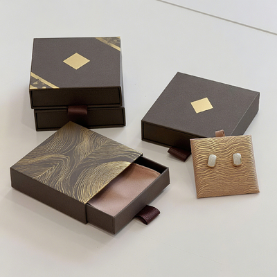 अनुकूलित लोगो पर्यावरण के अनुकूल मुद्रित हार्ड कठोर रीसायकल शैली कागज पैकेजिंग कार्डबोर्ड दराज बॉक्स गहने के लिए स्लाइडिंग